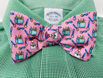 Pink Beer Cooler Bow Tie